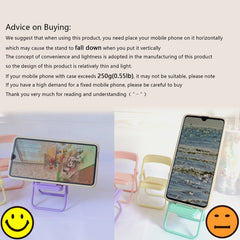 Mini Phone Stand Cute Cartoon Folding Chair Shape Table Phone Bracket