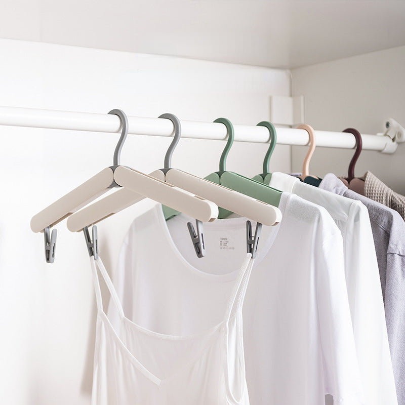 Multifunctional Folding Clothes Hanger for Travel and Home Storage