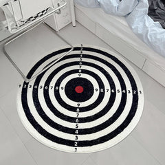 Dart Board Area Rugs Round Shaggy Floor Mat 60x60cm 100x100cm