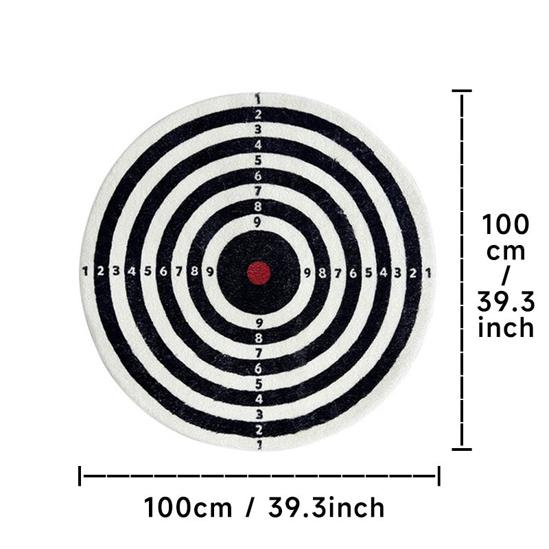 Dart Board Area Rugs Round Shaggy Floor Mat 60x60cm 100x100cm