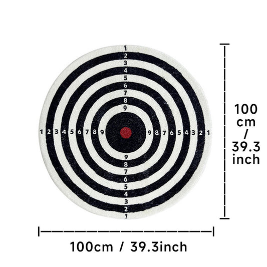 Dart Board Area Rugs Round Shaggy Floor Mat 60x60cm 100x100cm
