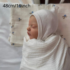 Silicone Asleep Reborn Baby Doll 19inch Newborn Alive Girl Birthday Toy