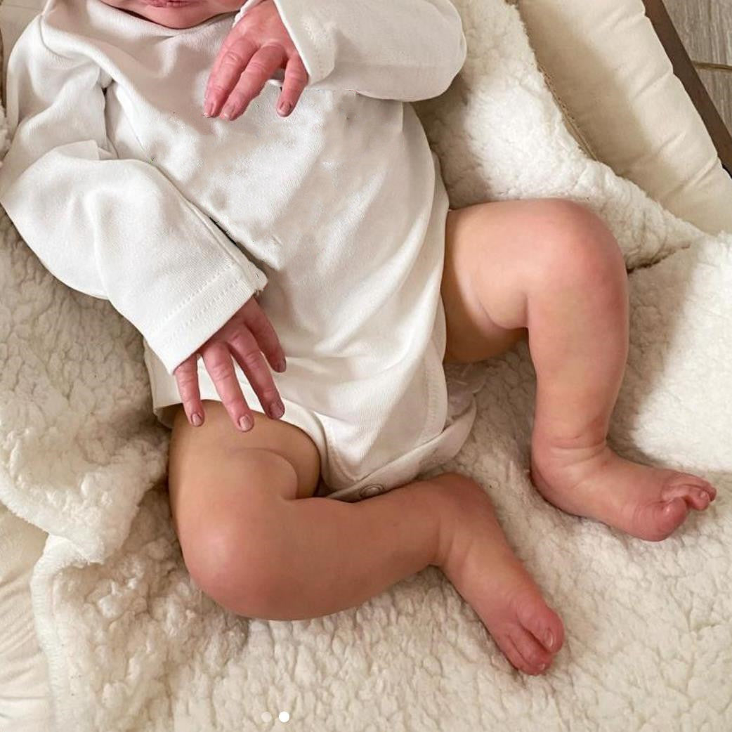 20in Soft Silicone Asleep Laura Reborn Baby Doll 3D Skin Visible Veins Alive Toy