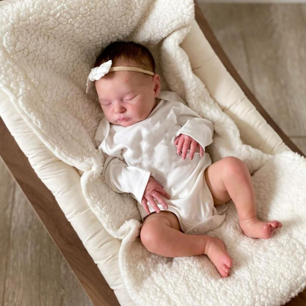 20in Soft Silicone Asleep Laura Reborn Baby Doll 3D Skin Visible Veins Alive Toy