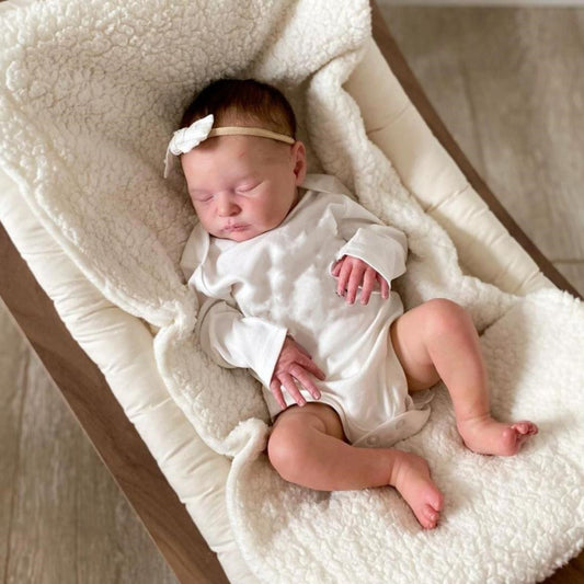20in Soft Silicone Asleep Laura Reborn Baby Doll 3D Skin Visible Veins Alive Toy