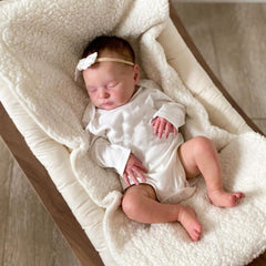 20in Soft Silicone Asleep Laura Reborn Baby Doll 3D Skin Visible Veins Alive Toy