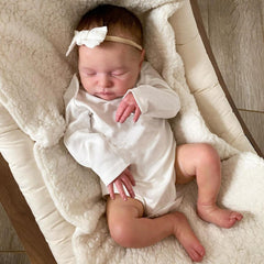 20in Soft Silicone Asleep Laura Reborn Baby Doll 3D Skin Visible Veins Alive Toy
