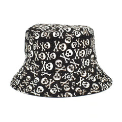 Halloween Skull Fisherman Hat Lightweight Sunscreen Hat