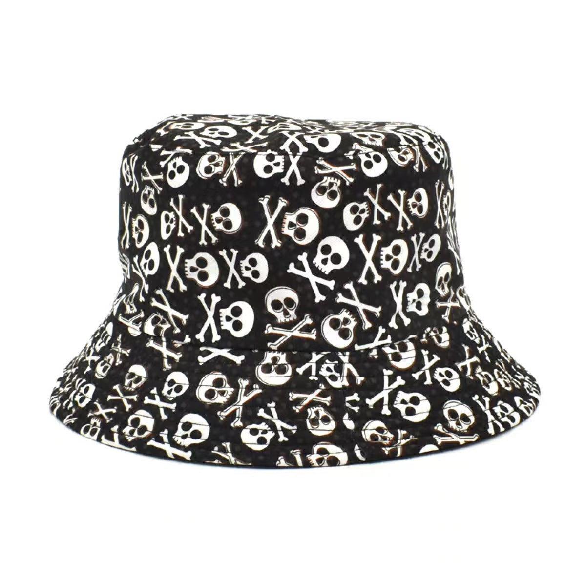 Halloween Skull Fisherman Hat Lightweight Sunscreen Hat