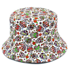 Halloween Skull Fisherman Hat Lightweight Sunscreen Hat