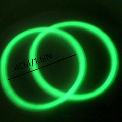 2 Pcs Luminous Waterproof Silicone Wrist Band Rubber Sport Wristband