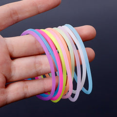2 Pcs Luminous Waterproof Silicone Wrist Band Rubber Sport Wristband