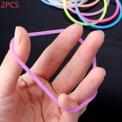 2 Pcs Luminous Waterproof Silicone Wrist Band Rubber Sport Wristband