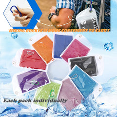 6pcs Sports Cooling Towel for Yoga Gym Workout Camping - Size