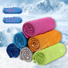 6pcs Sports Cooling Towel for Yoga Gym Workout Camping - Size