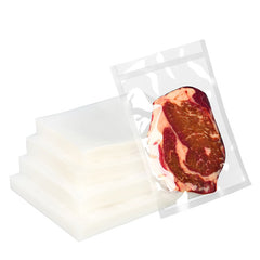 50pcs Vacuum Food Bags Airtight Packaging Bag for Sausages Steaks Seafood