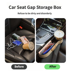 Car Seat Gap Storage Box Cartoon Pattern Phone Holder Organizer