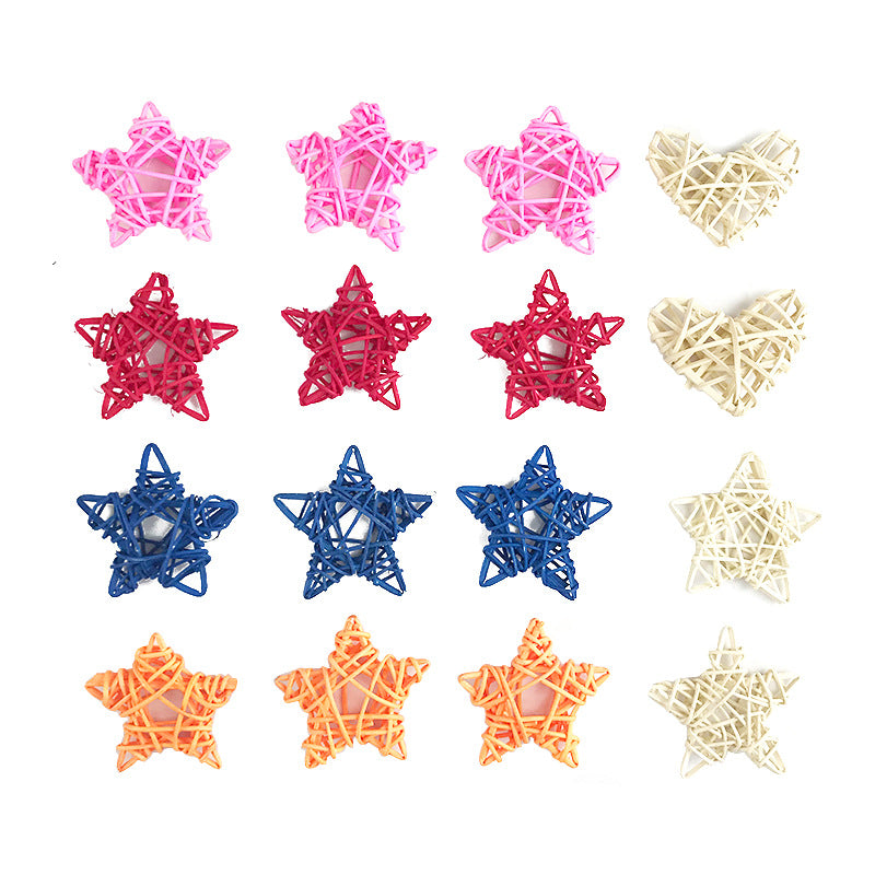 10pcs Natural Plants Rattan Woven Chew Toys for Pets