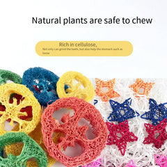 10pcs Natural Plants Rattan Woven Chew Toys for Pets