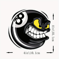 8 Ball Style Billiards Vinyl Waterproof Sticker Decal