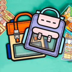 10pcs School Bags Shaped Candy Bag for Party Decors