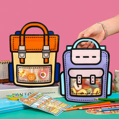10pcs School Bags Shaped Candy Bag for Party Decors