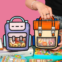 10pcs School Bags Shaped Candy Bag for Party Decors