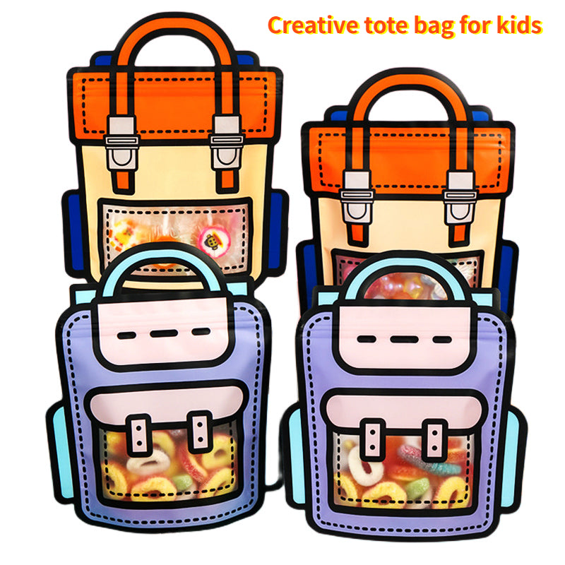 10pcs School Bags Shaped Candy Bag for Party Decors