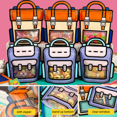 10pcs School Bags Shaped Candy Bag for Party Decors