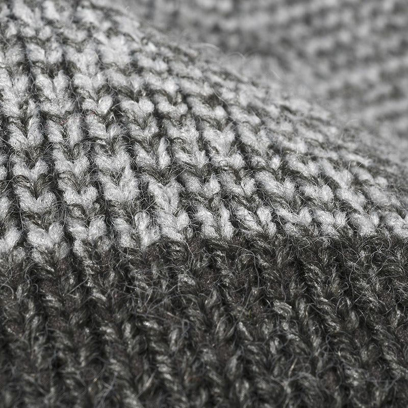 Autumn Winter Plus Velvet Warm Knitted Hat Men Women