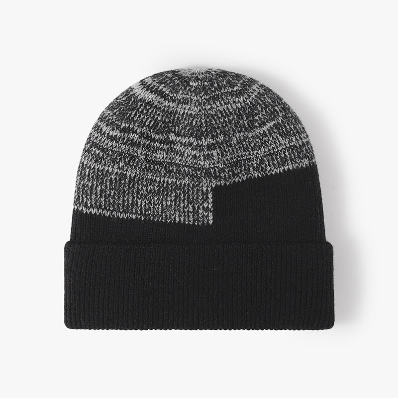 Autumn Winter Plus Velvet Warm Knitted Hat Men Women
