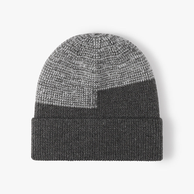 Autumn Winter Plus Velvet Warm Knitted Hat Men Women