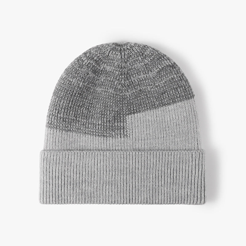 Autumn Winter Plus Velvet Warm Knitted Hat Men Women
