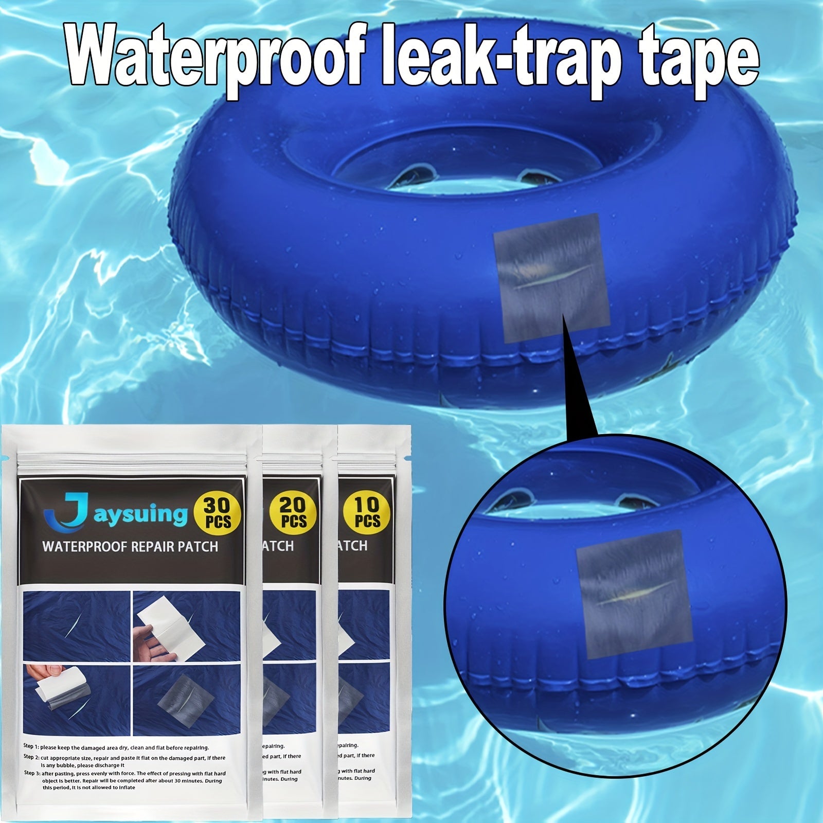 Waterproof Silicone Tape for Windows Raincoats Inflatables Swimming Rings Boats