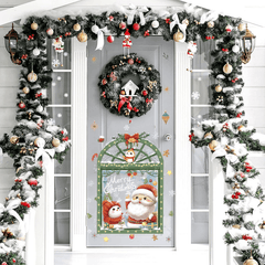 Christmas Window Wall Stickers Santa Claus PVC Wall Stickers