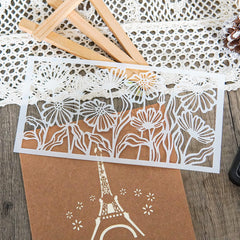 Flowers Reusable Plastic Templates DIY Scrapbooking Embossing Stencils