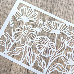 Flowers Reusable Plastic Templates DIY Scrapbooking Embossing Stencils