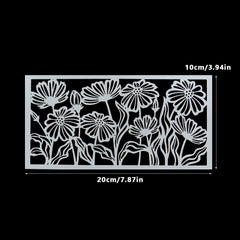 Flowers Reusable Plastic Templates DIY Scrapbooking Embossing Stencils