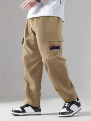 Flower Beast Pattern Cargo Pants Men's Casual Outdoor Trousers