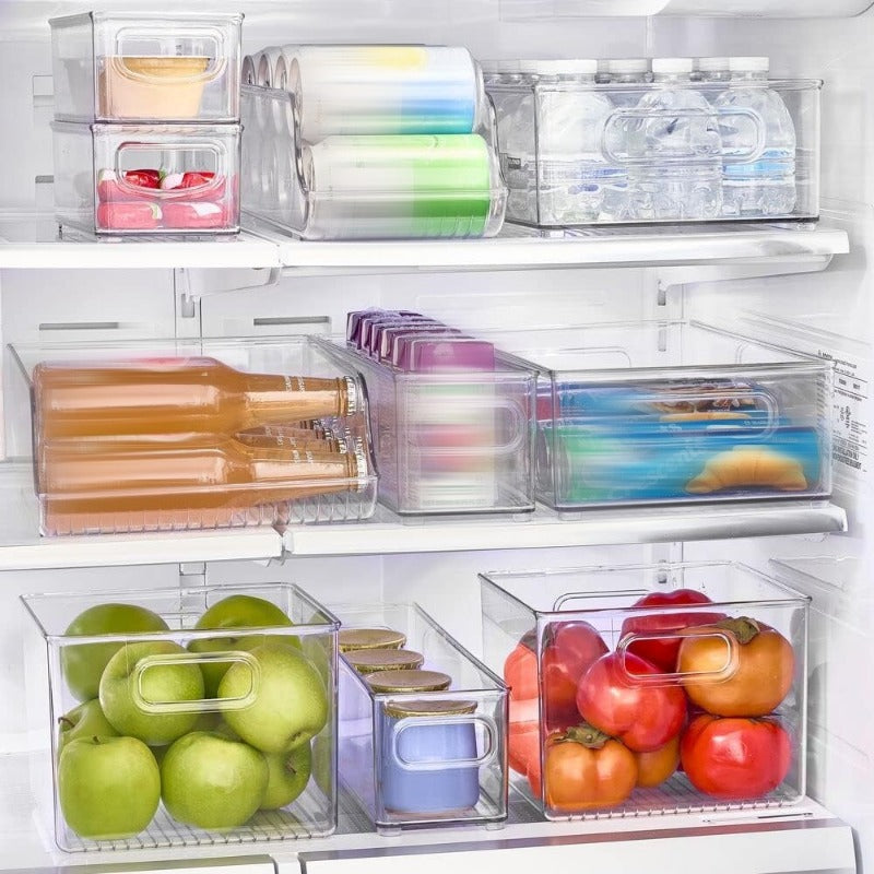 Plastic Refrigerator Freezer Storage Box Water Bottle Drink Holder Kitchen