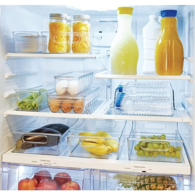 Plastic Refrigerator Freezer Storage Box Water Bottle Drink Holder Kitchen