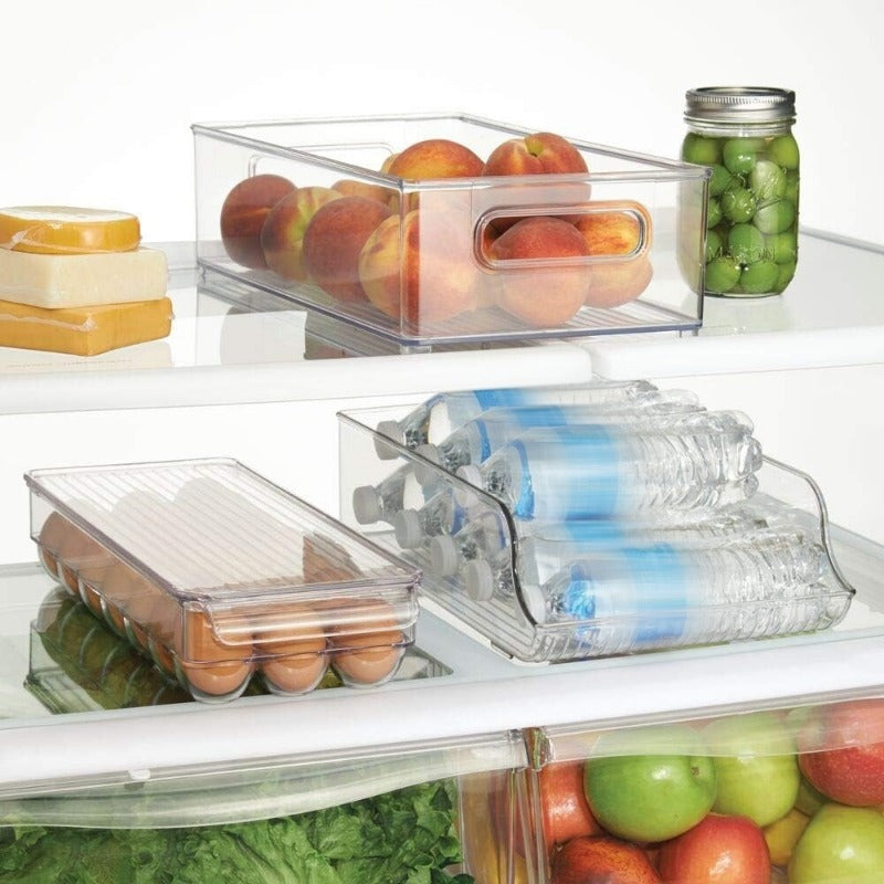Plastic Refrigerator Freezer Storage Box Water Bottle Drink Holder Kitchen