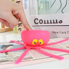 Water Play Decompression Toy Octopus Pinch Music Ocean Animal Children Bath Toy
