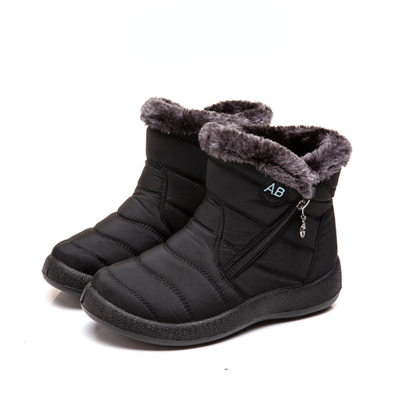 Women's Thermal Snow Boots Waterproof Ankle Boots Fleece Lined