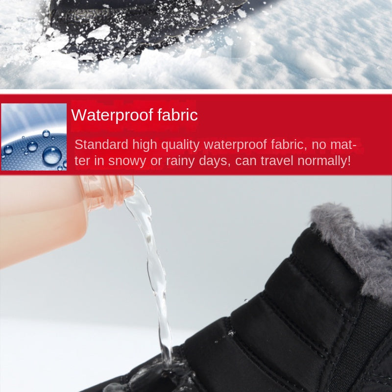 Women's Thermal Snow Boots Waterproof Ankle Boots Fleece Lined
