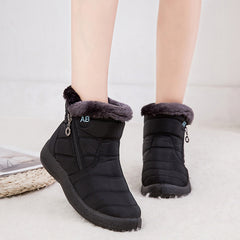 Women's Thermal Snow Boots Waterproof Ankle Boots Fleece Lined