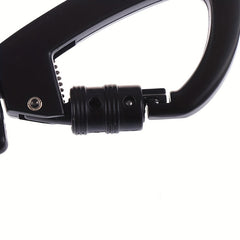 D Buckle Locking Carabiner Swivel Backpack Hook