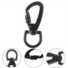 D Buckle Locking Carabiner Swivel Backpack Hook