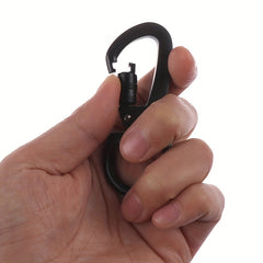D Buckle Locking Carabiner Swivel Backpack Hook