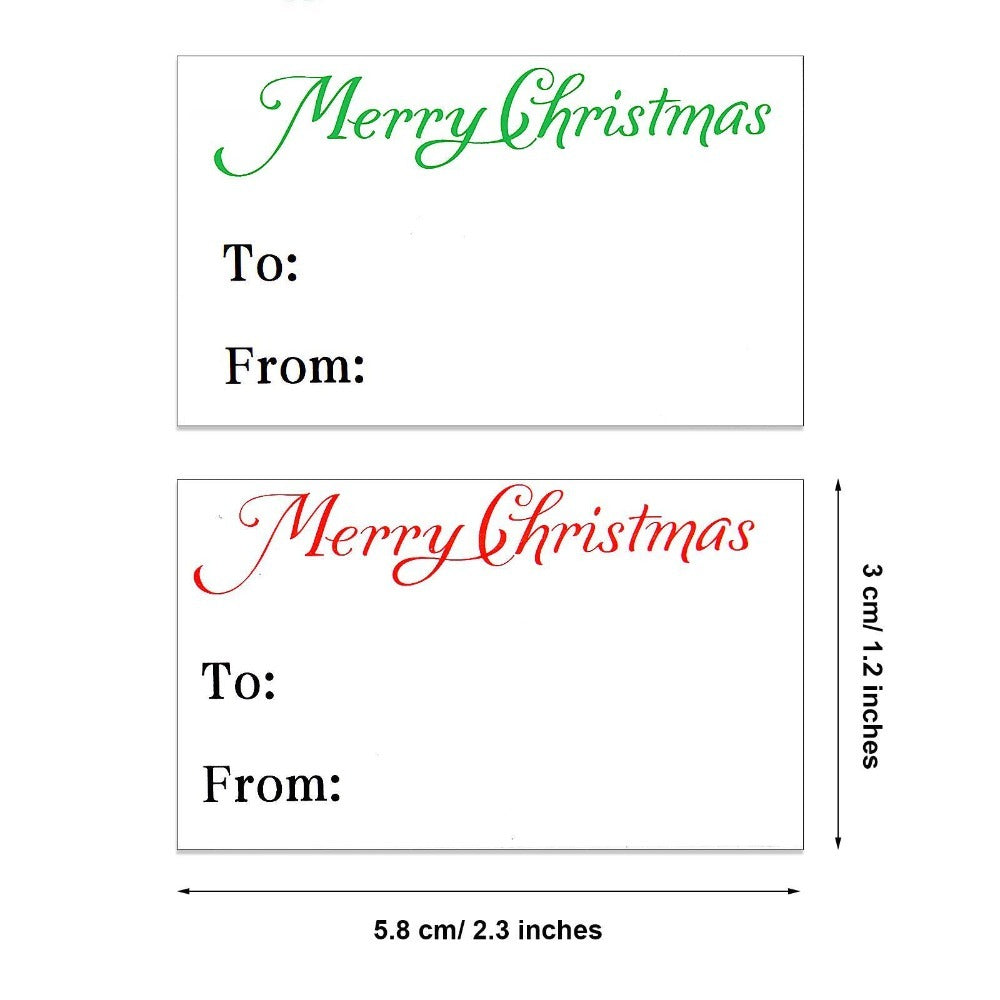 80pcs Merry Christmas Stickers Seals Labels & 5 Large Thank You Stickers